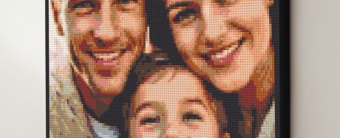 Lego family mosaic