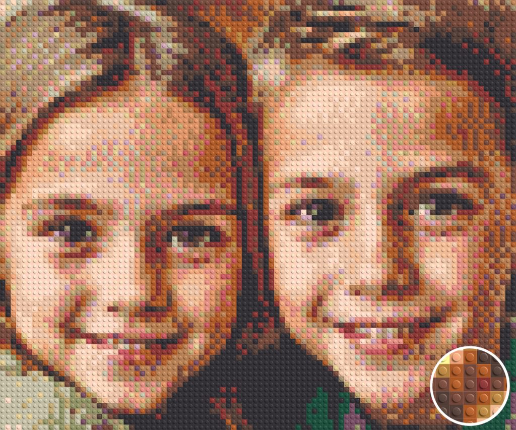 Lego mosaik