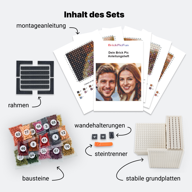 Personalisierter Lego-Mosaik-Bausatz
